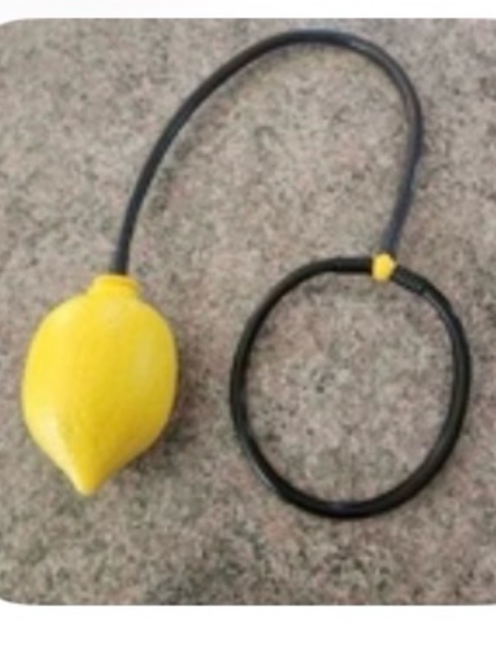 1975 Vintage Chemtoy Lemon Twist Hop Skip It Jump Ankle Skip Outdoor Toy Game